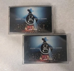 GARTH BROOKS DOUBLE LIVE (2 CASSETTE TAPE SET 1998) Country **Buy 2 Get 1 Free** - Picture 1 of 2