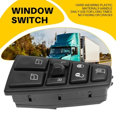 Interruptor maestro de ventana eléctrica lado del conductor delantero 18 pines para Volvo 2004-12 VN/VNL/VNM Foto 1 de 4
