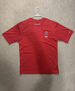 Los Angeles Angels Baseball T-Shirt Mens Large Red Badger Sport Dri Fit Graphic - Picture 1 of 7