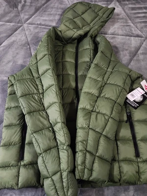 Chaqueta acolchada aislante Reebok Glacier Shield verde bronce talla XXL nueva con etiquetas Foto 1 de 2