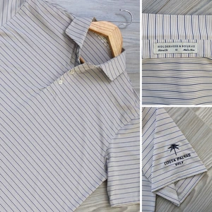 Holderness & Bourne Polo Shirt Men's M 'The Sands' Golf Performance Logo Stretch - Picture 1 of 8