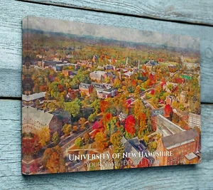 Aquarell der University of New Hampshire. Abschlussgeschenk, University of New Hamp - Bild 1 von 6