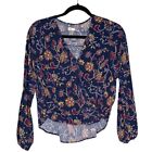Hollister Floral Blouse Size Small