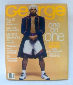 GEORGE Magazine Feb/March 1996 Charles Barkley Pat Buchanan Martha Stewart - Picture 1 of 4