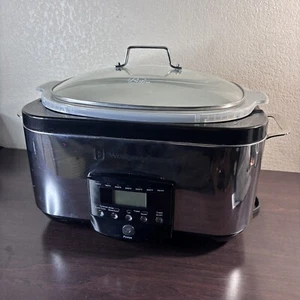 Wolfgang Puck Gourmet Multi/Versa 6 Quart Slow Cooker Stainless Model BESC0030 - Picture 1 of 18