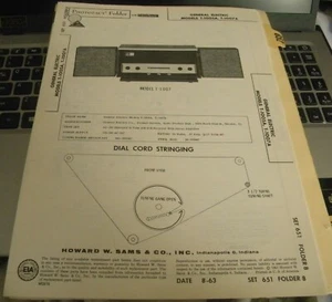 GENERAL ELECTRIC AM/FM RECEIVER WITH AMP - 2 MODELS (SAMS PHOTOFACT 651-8) - Bild 1 von 1