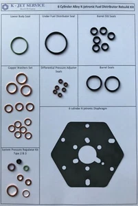 Fuel Distributor REBUILD KIT K-JET 6 Cyl MERCEDES 280 SL SLC E CE SE GE Bosch - Picture 1 of 2