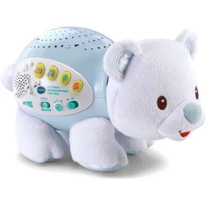 VTech Toys Little Friendlies Starlight Sounds Musical Night Light Polar Bear - Picture 1 of 3