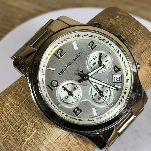 Orologio Michael Kors Donna MK 5076 Runway Quadrante Argento Cronografo Quarzo 6 1 4"