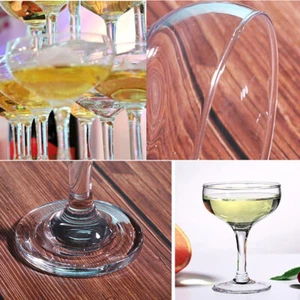 Tasses de fête transparentes verres de cocktails jetables Champagne Drinkware - Picture 1 of 12