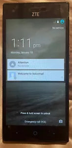 ZTE Warp Elite N9518 16GN Cellphone Blue PREOWNED - Picture 1 of 6