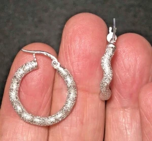 Bellissimo Cerchio In Oro Bianco 18kt Artigianato Italiano Ottima Qualità - Foto 1 di 12