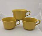 Vintage Allied Chemical USA Yellow Coff Tea Mug Lot of 3 Melamine 