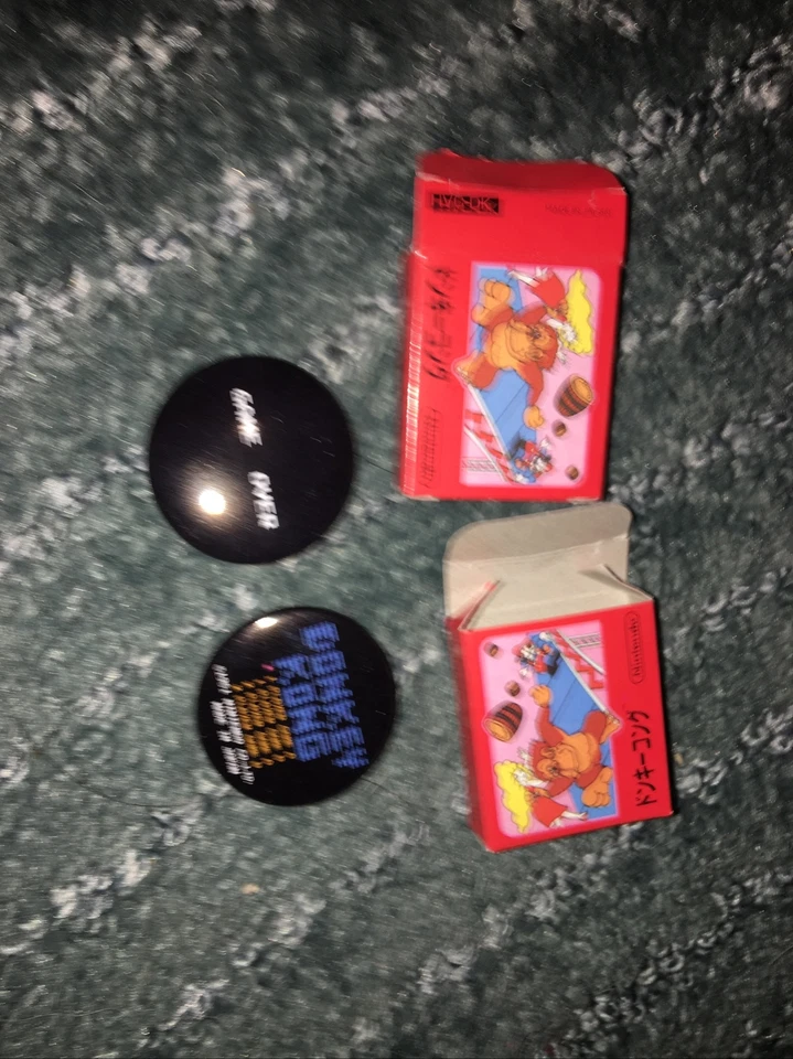 Набор булавок Donkey Kong NES Nintendo редкая японская игрушка Bandai коллекционные фигурки - Изображение 1 из 1