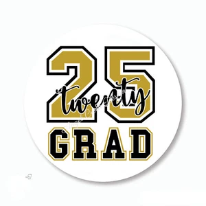 Class of 2025 Grad Envelope Seals Scrapbook Stickers Graduation Favors Labels - Picture 1 of 1
