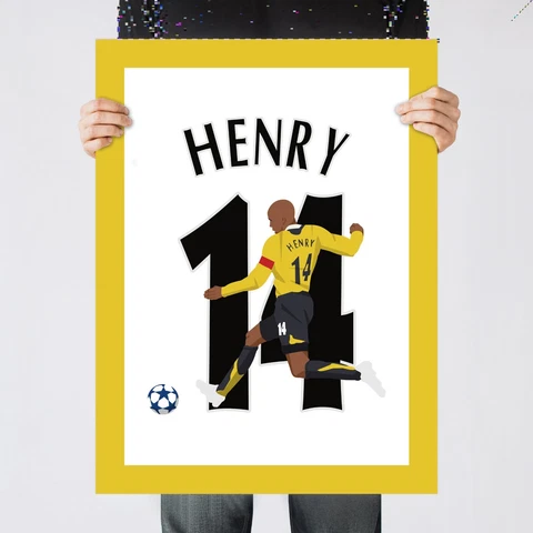 Thierry Henry Goal, 2005-2006 Bernabeu Arsenal Print/Poster/Wall-Art [Part 2/3] Cover