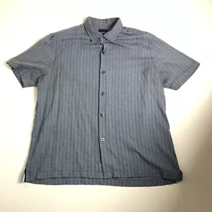 Camisa Tommy Bahama Seda Manga Corta Cuello Abotonado Talla XL Azul I98 - Imagen 1 de 7
