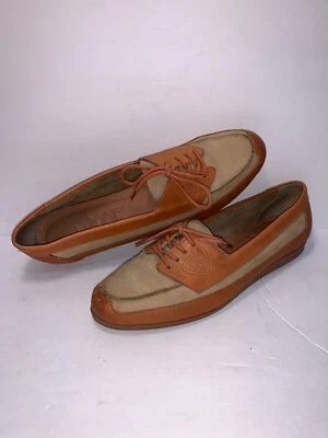 Oxford COBBIE CUDDLER Vintage TALLA 7 ESTRECHO CUERO MARRÓN CON CORDONES MUJER WS7-22 Foto 1 de 4