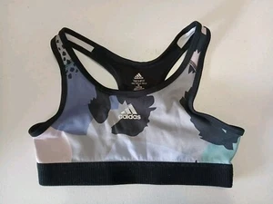 Adidas Aeroready Techfit Sports Bra Athletic Top Medium (10/12) Primegreen Girls - Picture 1 of 8