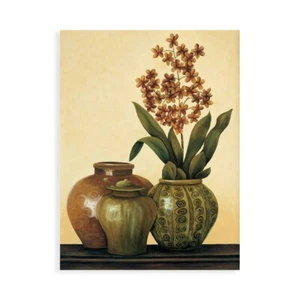 Stampa su Tela su Carta Poster o Quadro Brighton Grace Still Life with Red Flowe - Picture 1 of 2