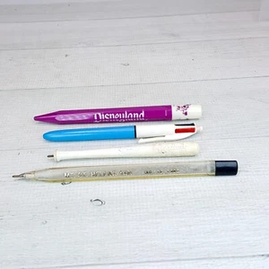 Vintage Pen LOT Disneyland -Bic Clicker -Cardinals Baseball Bat -Mt St Helen Ash - Picture 1 of 9