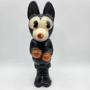 Antique Mickey Mouse Paper Mache Boxing Mickey Mortimer Figure 1929 Rare - Picture 1 of 12