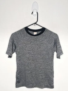 Gymboree Active Shirt Boys Size Large 10-12 Gray Short Sleeve Crew Neck - Picture 1 of 4