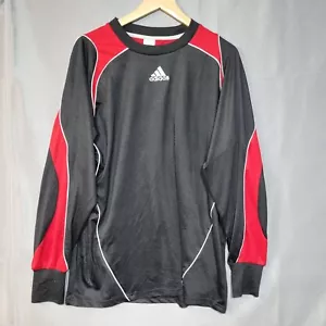 Adidas Clima365 Goalkeeper Jersey Men's XL Black Red Long Sleeve Performance - Picture 1 of 10