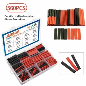 560pcs 2:1 Heat Shrink Tubing Tube Sleeving Wrap Wire cable Insulated Assorted - Picture 1 of 12