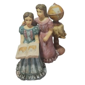 Geography Lesson Figurine 4.5" Tall Youngs Globe Book 1997 Retired #31798 - Picture 1 of 6