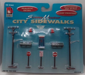 City Sidewalks #433-1622 Scene Master HO Scale Model Kit 011323DMT - Bild 1 von 2