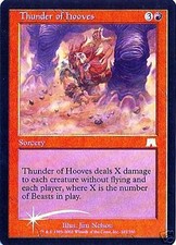 MTG - Onslaught - Thunder of Hooves - Foil - NM
