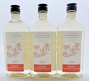 3 BATH & BODY WORKS AROMATHERAPIE ENERGIE GUAVE ORANGE KÖRPERWASCHMITTEL & SCHAUMBAD 10 Oz. - Bild 1 von 8