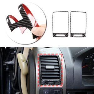 Car Carbon Fiber Side Air Condition Vent Cover Trim Fit For Honda CRV 2007-2011 - Picture 1 of 6