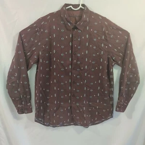 Tommy Bahama Con Botones Para Hombre Grande Púrpura Sólido Manga Larga - Imagen 1 de 8