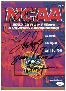 Izzo & Cleaves HANDSIGNIERT NCAA 2000 Herren Basketball Championship Programm JSA - Bild 1 von 2