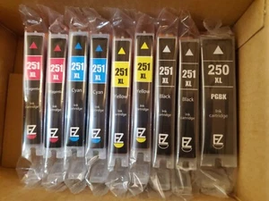 Bundle Of 9 Printer Ink Cartridges for Canon 250XL or 251XL. - Picture 1 of 3