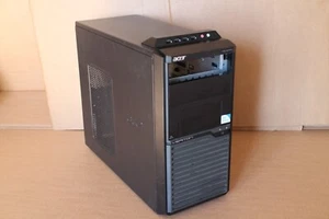 ACER VERITON STEEL PC CASE GAMING VINTAGE FULL METAL ACIER RETRO BON ETAT - Photo 1/16