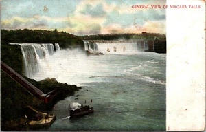 Vista General de las Cataratas del Niágara NUEVA YORK POSTAL TRASERA INDIVISA D2 - Imagen 1 de 2