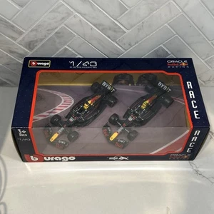 Verstappen #1 & Perez #11 Formel 1 Weltmeister 2024 1:43 Bburago 2-Car Set - Picture 1 of 8