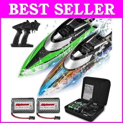 Barco con control remoto R308MINI - 20+ MPH Racing con piloto automático y luces LED Foto 1 de 4