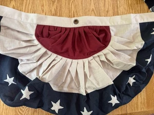 Pottery Barn Heritage Bandera Americana Banderín 36" x 18" EE. UU. Patriótico Nuevo - Imagen 1 de 2