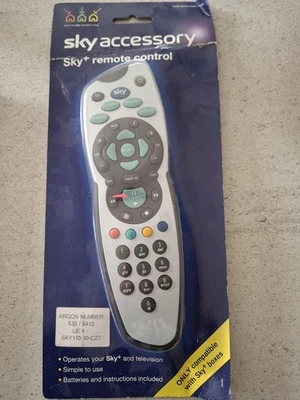 Sky+ Remote Control with Batteries – Model SG050UK – Genuine Sky, Boxed, New  - Image 1 of 2