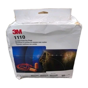 85-Count 3M 1110 Corded Foam Disposable Noise Reduction Ear Plugs  - Picture 1 of 4