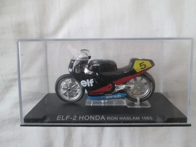 MODELLO MOTO RON HASLAM ELF-2 HONDA 1985 SCALA 1-24 - Immagine 1 di 2