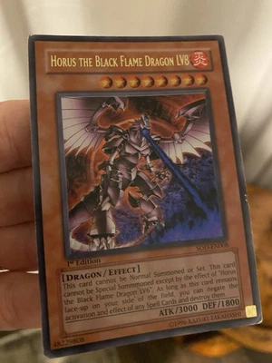 Yu-Gi-Oh! TCG Horus the Black Flame Dragon LV8 (1st Edition) Holo - Image 1 of 3