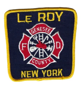 Le Roy (Genesee County) New York NY Feuerwehr patch - NEU! *Käsetuch* - Bild 1 von 1