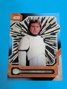 #D 1/1 2024 Topps Star Wars High Tek Han Solo Hyperspace Refractor Black 1 Of 1 - Picture 1 of 2