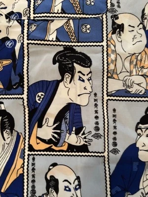 South Pole Asian Kabuki  Actor Hawaiian Aloha Shirt Hawaii Spooner Kahala Koi - Image 1 of 4