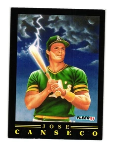 1991 Fleer #6 Jose Canseco Oakland Athletics - Bild 1 von 2